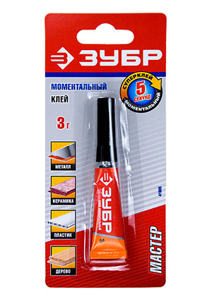 41949_G, Клей Зубр эпоксидный,в пластиковой коробке 17мл+17мл.