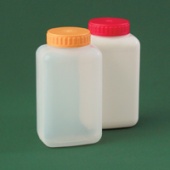 Банка прямоугольная Экросхим: 750 мл белая с крышкой и прокладкой ПЭ