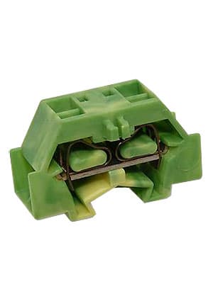 261-337, клеммная колодка 4-проводная 2.5мм2 желто-зел 500В/24А
