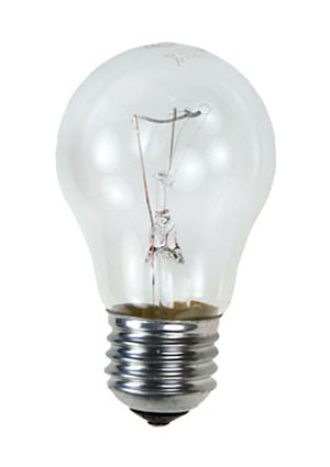 75A1/CL/E27, Лампа  75Вт, прозрачная, цоколь E27, D=50mm