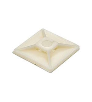 07-2040 100ШТ БЕЛАЯ, 07-2040, Площадка под хомут 40 мм х 40 мм, упаковка 100шт.,белая