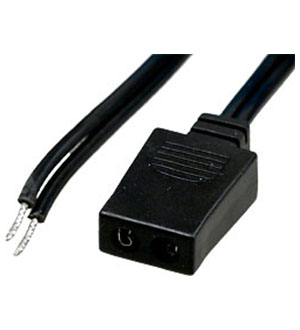 19-1180, разъем питания прямой с проводом 1м на вентилятор