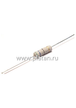 MO-100 (С2-23) 1 Вт,  2 МОм, 5%, Резистор металлооксидный