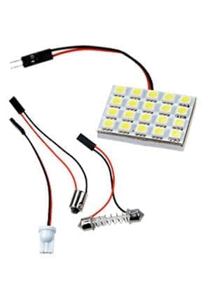 PCB-52*35-20SMD-W-12V, свето диод для авто белый 5*4 диодов 3перех