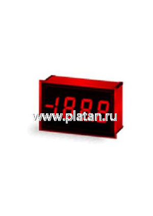 DMS-20PC-1-RL-C, Вольтметр цифровой, измерительная головка до 2В, приглушенный красный