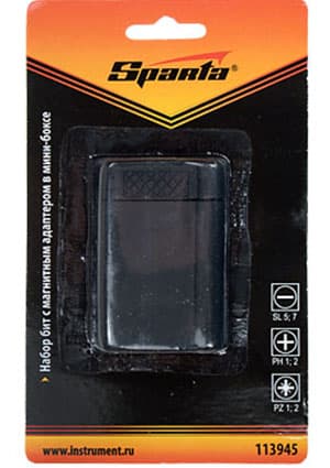 113945, Набор бит с магнитным адаптером в пласт. боксе 7 предметов STAY