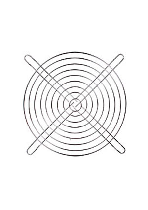 JL-16062 решетка для вентилятора 160х160мм