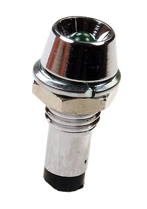 L-602G, Светодиод с держателем зеленый на панель d6,5мм