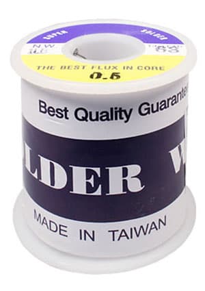 SOLD.WIRE, 0.5MM, 1LB/ROLL (SN 63%), 63%Sn припой-проволочный 0.5мм с канифолью 454г