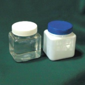 Банка квадратная Экросхим: 250 мл с крышкой ПЭТ