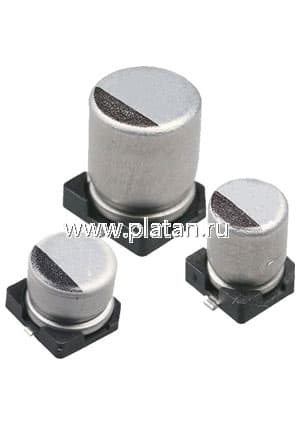 ECAP SMD, 2.2 мкФ, 50В, 105C, 4x5.4, B41121A6225M000, Конденсатор электролитический алюминиевый SMD