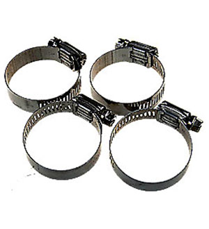 37812-029-47-4, Хомуты червячные 12,7мм, 29-47мм, 4шт нерж.сталь