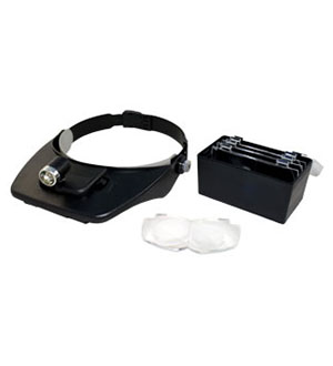 MG81001-A ОЧКИ МОНТАЖ. С LED ПОДСВ. 2 СВЕТОД.1.2Х1.8Х2.5Х3.5Х