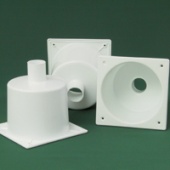 Мойка полипропиленовая Экросхим: д/отвода воды 160х160х158