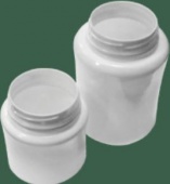 Банка круглая Экросхим: 250 мл белая с крышкой ПЭТ