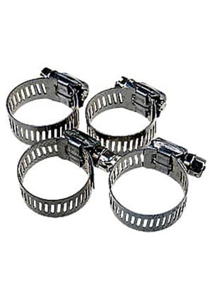 37812-016-32-4, Хомуты червячные 12,7мм, 16-32мм, 4шт нерж.сталь