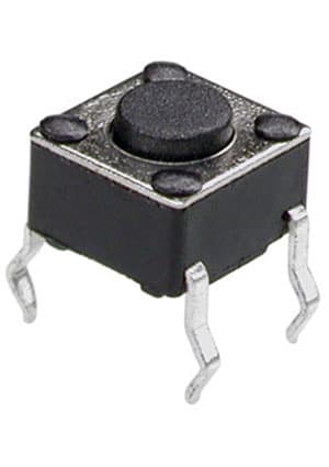 0643HIM-130G-G, кнопка тактовая 6х6 h=4.3мм (аналог TS-A1PS-130 DTS-61N SWT2)