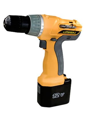 SCD-12, Дрель-шуруповерт аккум.12V, кейс,реверс,0,8-10мм,0-550об/мин