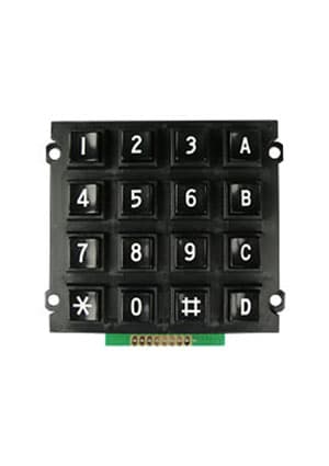 AK-1607-N-BBW-WP, клавиатура