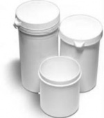 Банка круглая фармацевтическая Экросхим: 150 мл натуральная с крышкой ПП