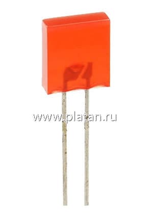 L-153IDT, Светодиод красный 2.3х7 мм 5мКд