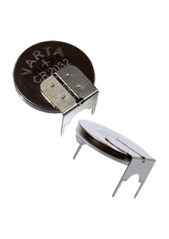 CR 2032 PCB Varta (3 вывода, горизонт.), Элемент питания литиевый,3В, 3 вывода горизонтальн. (Vendor