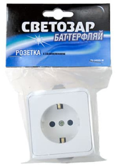 SV-54305-W, Розетка  с заземлением 16А 250В