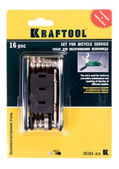 26182-H16, Набор для обслуж. велосипеда 16предм.