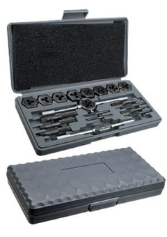 773105, Набор метчиков и плашек М3-М12 с держателем,20пред.,кейс