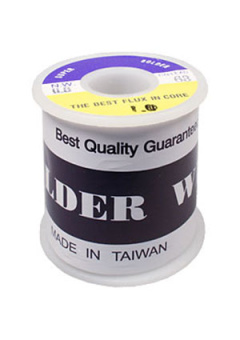 SOLD.WIRE, 1.0MM, 1LB/ROLL (SN 63%), 63%Sn припой-проволочный 1мм с канифолью 454г