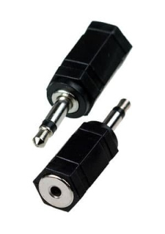 2-010 (NP-576A), переход 3.5мм "шт" моно - 2.5мм "гн" моно пластик