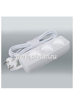 РС-3-7м, Удлинитель сетевой, 3 розетки, 7м