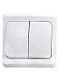 BC10-006B, Выключатель "Этюд" 2-кл СП   10А (белый)