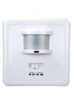 LX-2000/SEN1A, датчик движения, 500W, DD=12m, белый, 140°