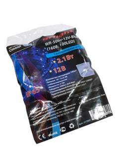 017995 WR-5000-12V-BLUE, светодиодная нить, 12V(1608, 100 LED) (5м)