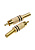 1-210G(RP-219G), штекер RCA металл на кабель винт черный "позолоченный"