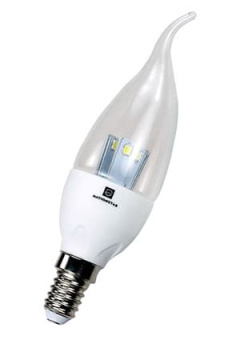 NS-B35-A3-CW, Лампа светодиодная 3W 230V E14 6000K 180lm 130x35mm