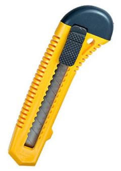 0911, Нож 18мм, ручная фиксация с пистолетной ручкой