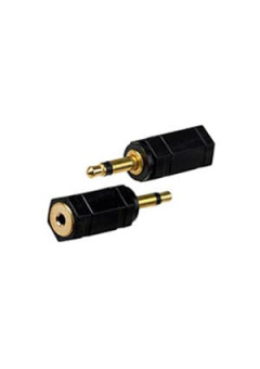 2-010G, переход 3.5мм "шт" моно - 2.5мм "гн" моно пластик "позол."