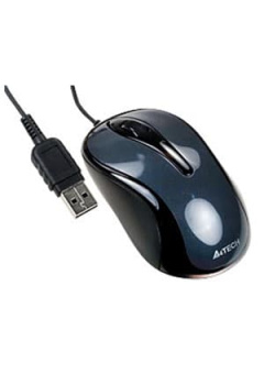 A4TECH N-350-1, МышьV-Track, 1000dpi, графит