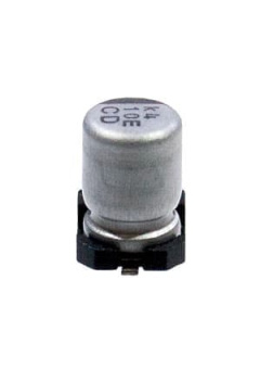 UCD1E100MCL1GS, SMD конденсатор 10мкФ 25В 20% 105С 4х5.8мм Low Imp