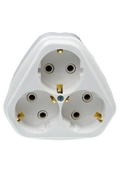 РА16-833 РОЗЕТКА ОТКР.УСТ.С З/К ТРЕХМЕСТ.